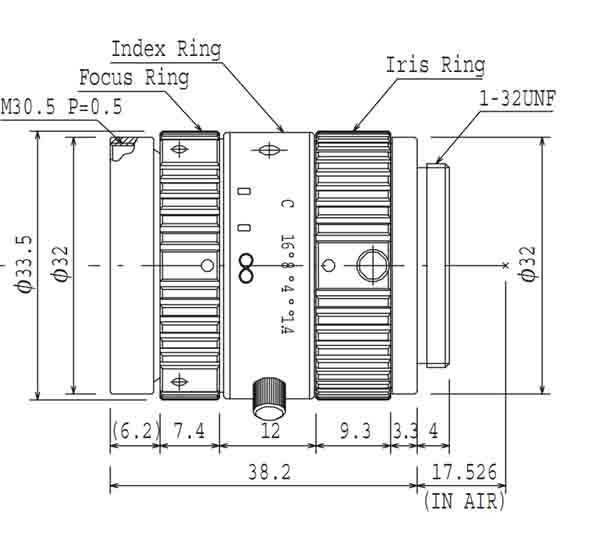 Computar M3514-MP Millions HD industrial Camera CCTV lens 35mm C mount
