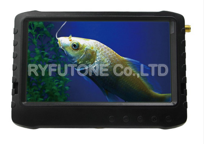 Wireless Underwater Fish Finder Mini Camera + 5inch 1.2GHz DVR Screen Monitor