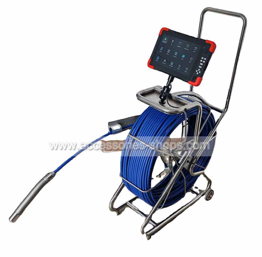 4MP Sewer Pipeline Camera System with 32mm Diameter Camera 100M Cable for Industrial Pipeline Inspection