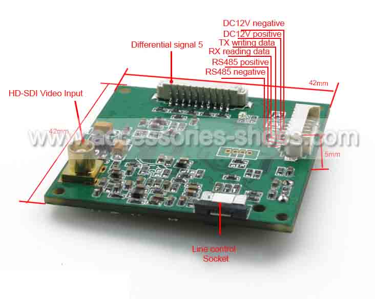 SDI Encoding Cctv Board Camera Module Compate SONY And VISCA Protocol For SONY FCB HD Camera Module 