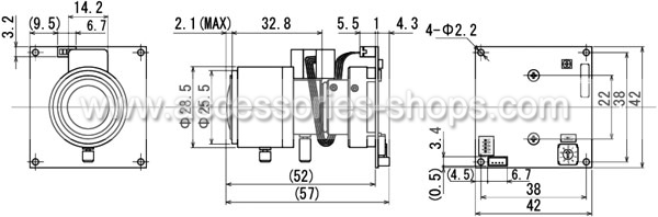 Watec W-02CDB3 Bulit-in Zoom Auto Iris Lens Vehicle Carries Industrial Camera