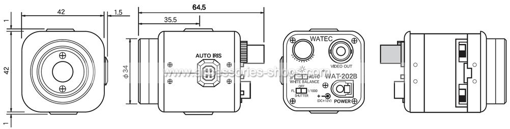 Watec WAT-202D Industrial Color CCD Vedio Camera