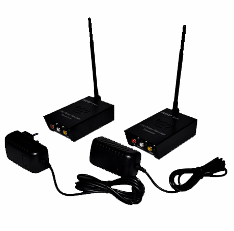 2.4GHZ 2W Wireless CCTV Audio Video AV Signal Transmitter Sender Receiver